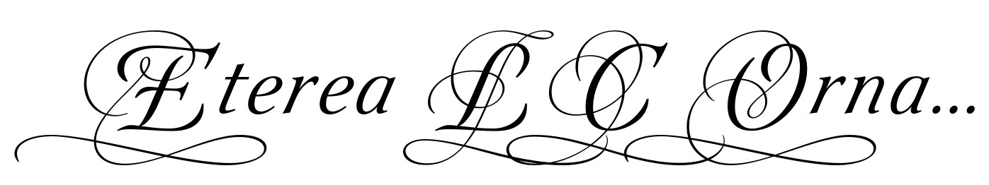 Eterea LC Ornamented Caps Italic